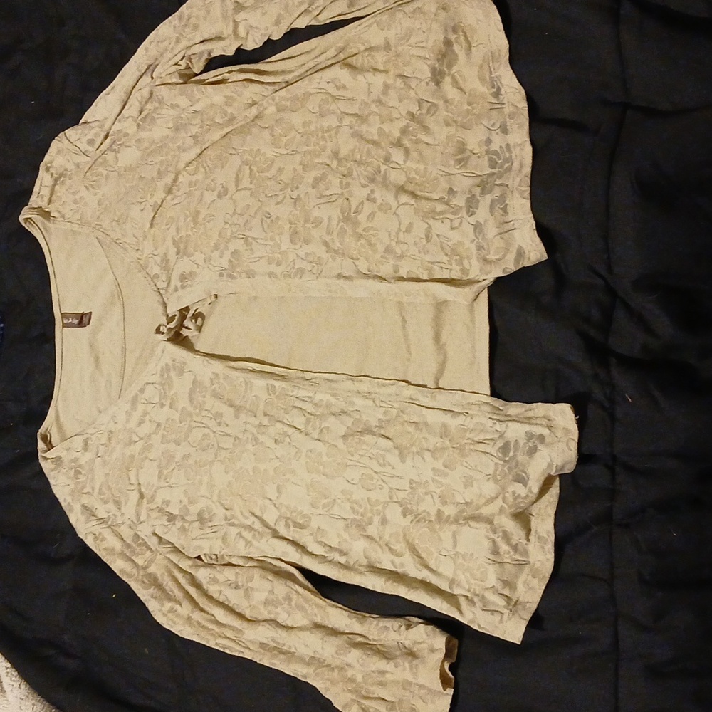 white stag xxl tan long sleeve shirt